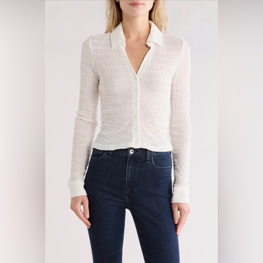 AllSaints Connie Slim Fit Button-Up Shirt